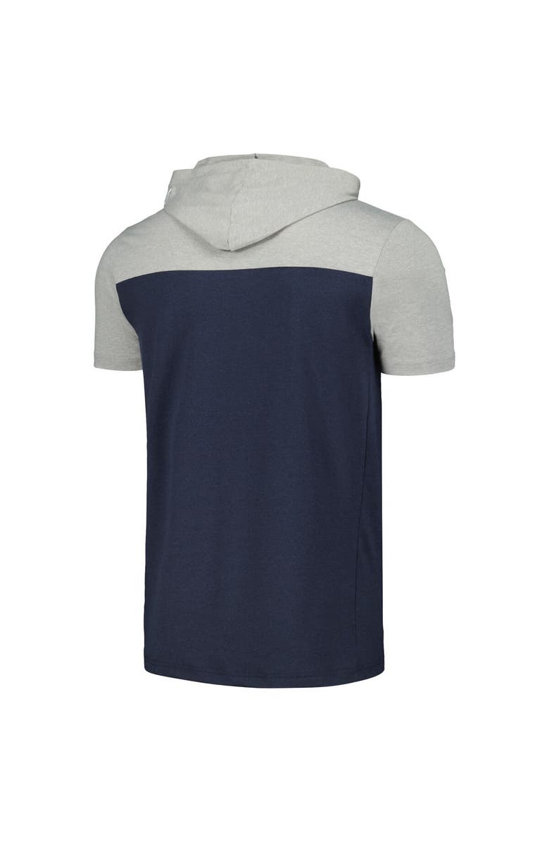 5TH AND OCEAN BY NEW ERA Men's 5th & Ocean by New Era Navy USMNT Active Short Sleeve Hoodie T-Shirt, Alternate, color, 