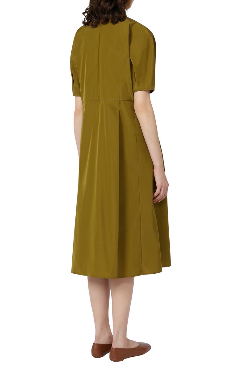 MM by Max Mara Cadmio Midi Shirtdress, Alternate, color, Olive Green