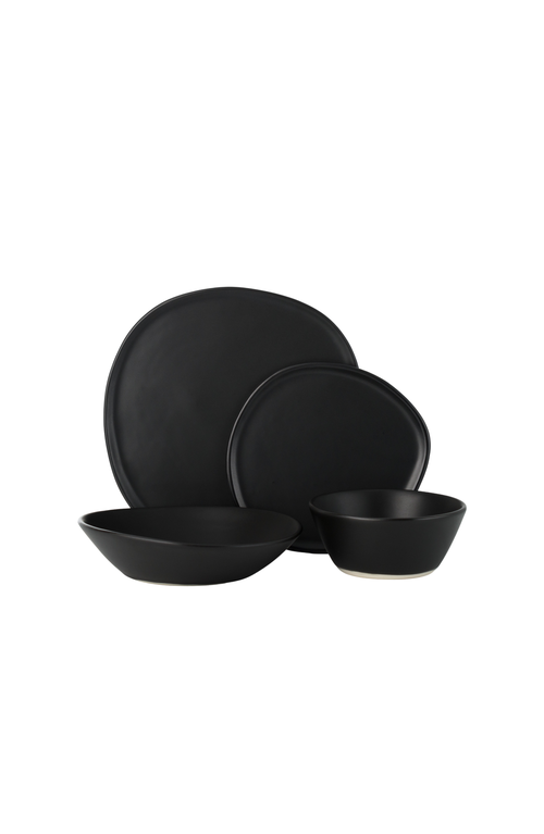Haand Ripple Dinner Setting Set In Black