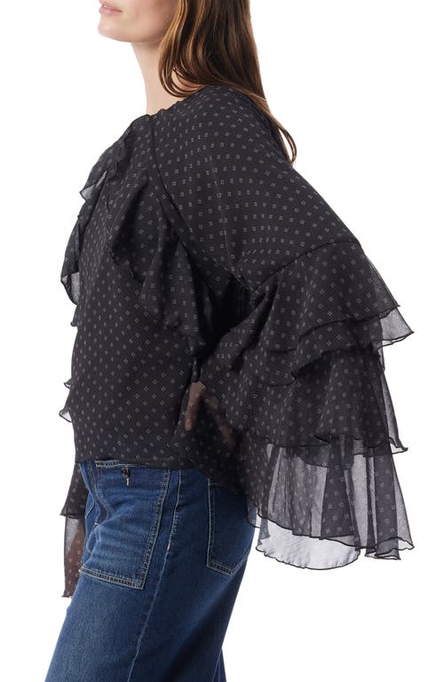 Do By Dee Ocleppo Jovanna Ruffle Top In Black