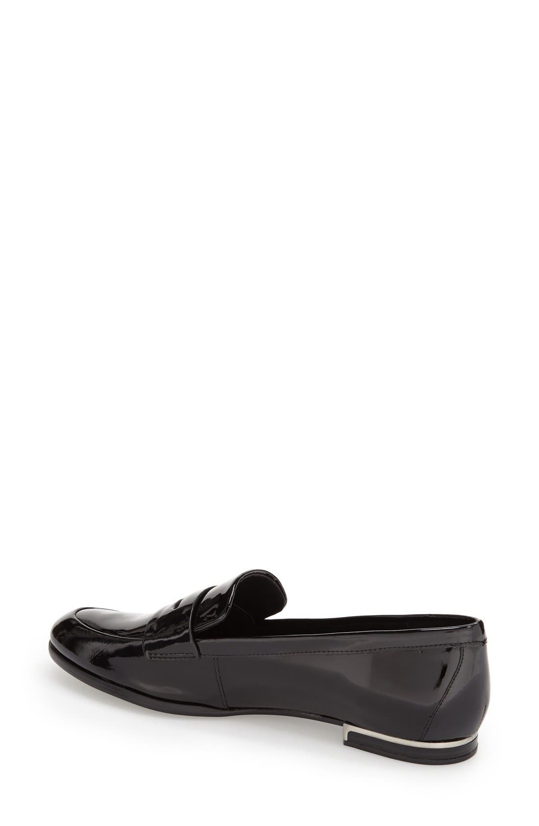 'Celia' Penny Loafer, Alternate, color, BLACK PATENT