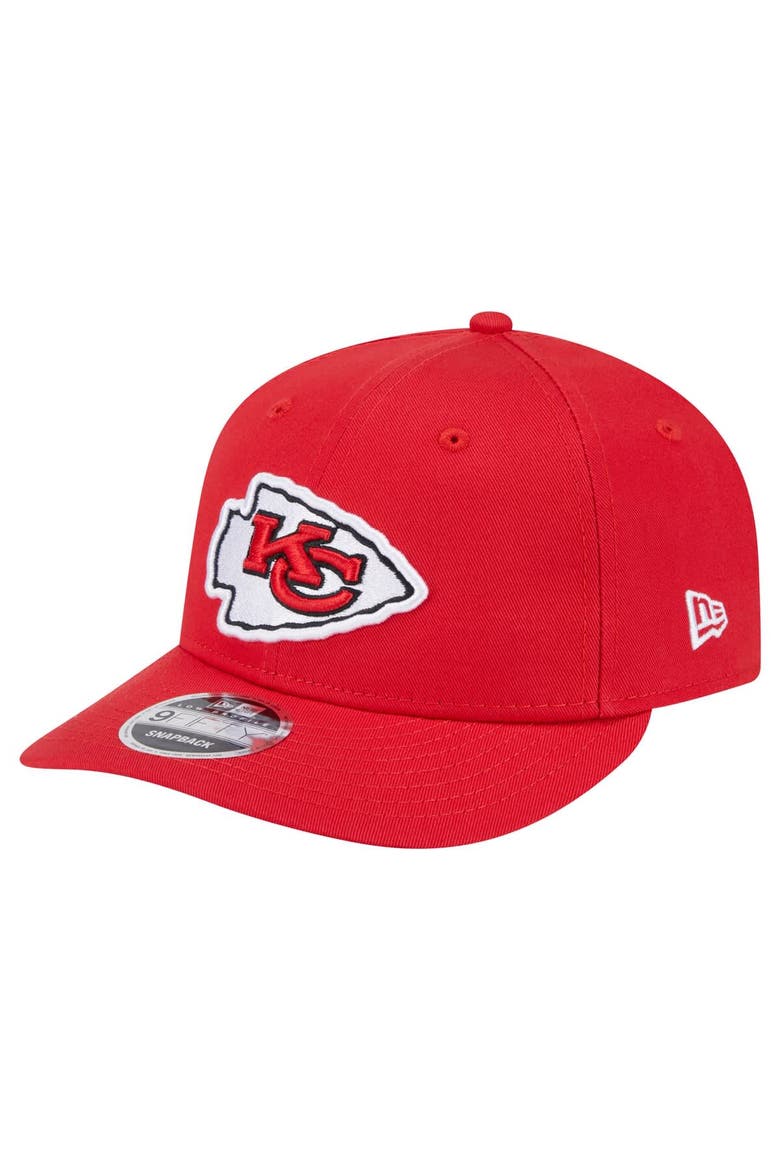 Men's New Era Red Kansas City Chiefs Main Low Profile 9FIFTY Snapback Hat, Main, color, Red