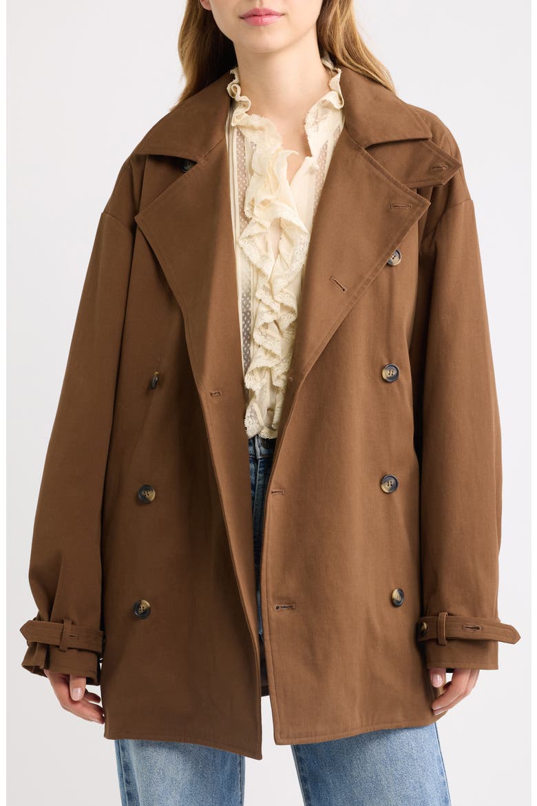 Wolfe Trench Coat, Alternate, color, LICHEN