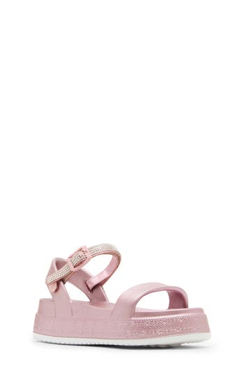 Steve Madden Kids' Bunnie Platform Sandal In Pink
