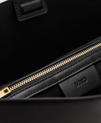 Faux Leather Shopper Bag