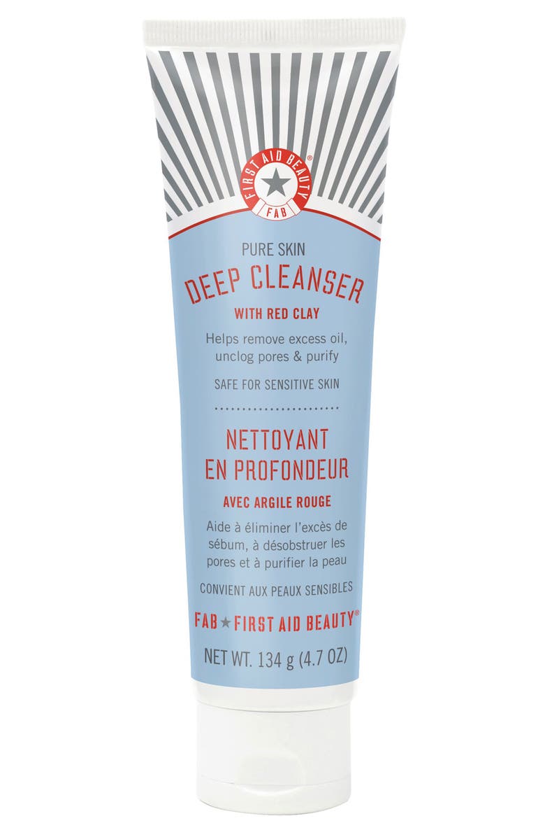 First Aid Beauty Pure Skin Deep Cleanser with Red Clay, Main, color,