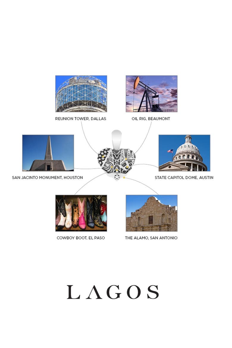 Hearts of Lagos - Texas Long Pendant Necklace, Alternate, color, HEART OF TEXAS
