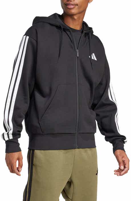 adidas Essential 3-Stripes Fleece Hoodie