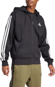 adidas Essential 3-Stripes Fleece Hoodie