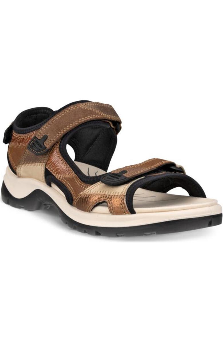 ECCO Yucatan Patchwork Sandal, Main, color, 52112Mulcs