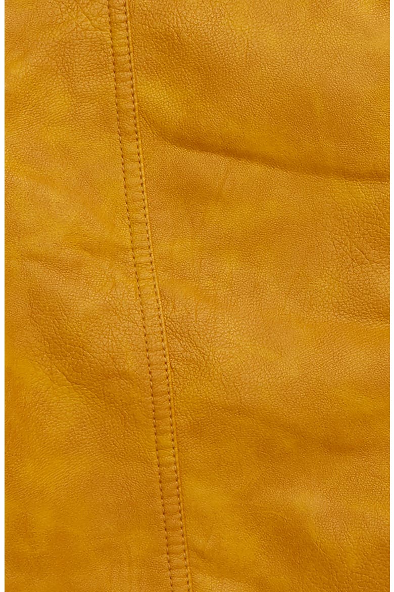 Habitual Luna Faux Leather Jacket, Alternate, color, GOLD