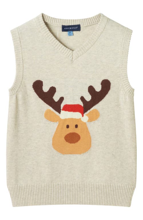 Andy & Evan Kids' Sweater Vest, Button-up Shirt & Pull-on Joggers Set In Blue