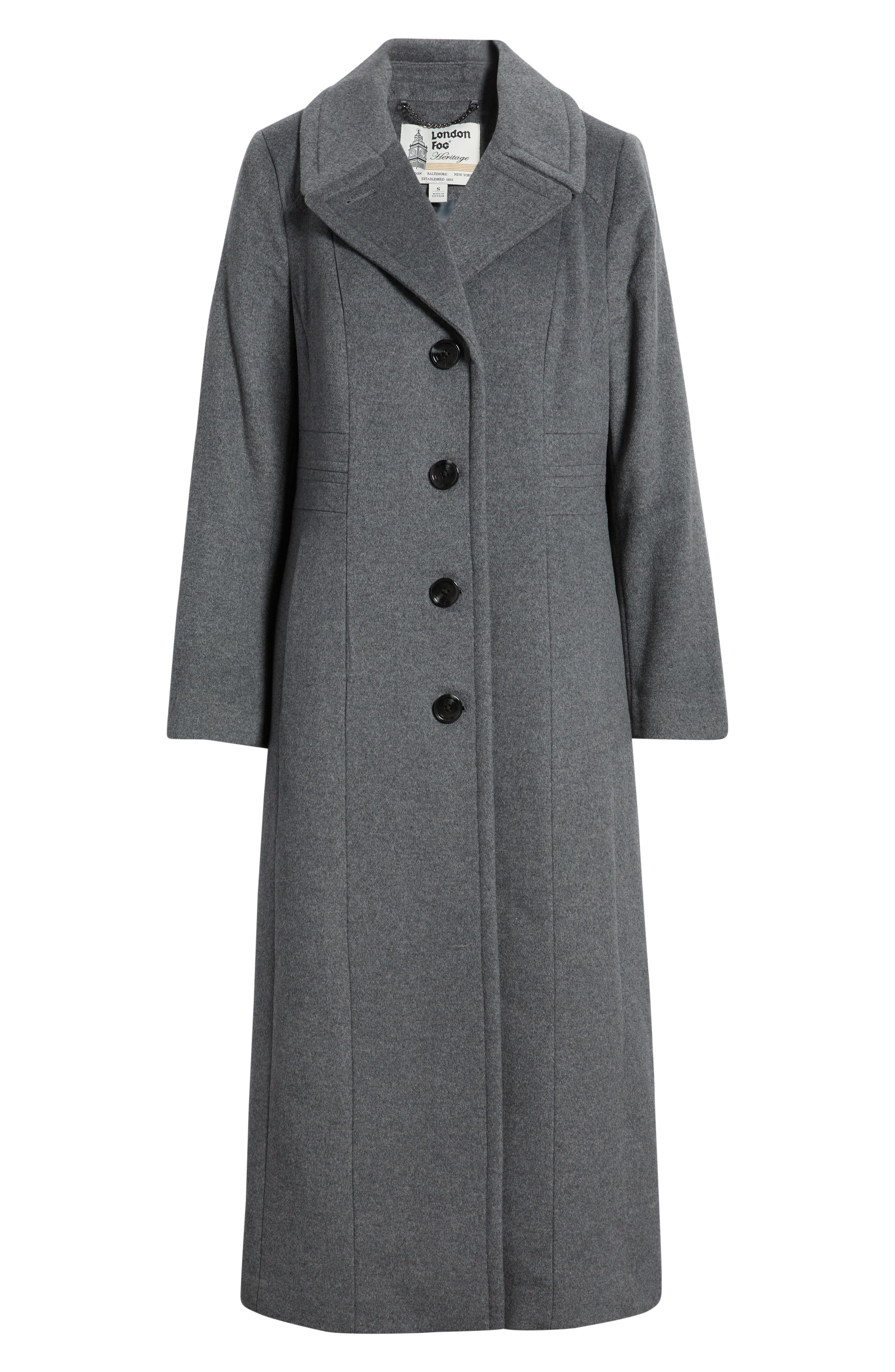 Женские London Fog Wool Blend Longline Coat — фото 6