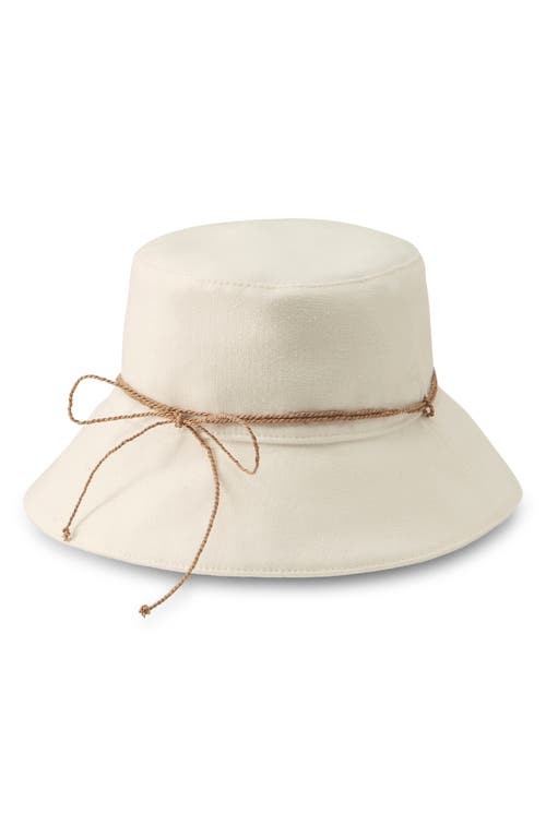 Helen Kaminski Sundar Cotton Bucket Hat In Ecru