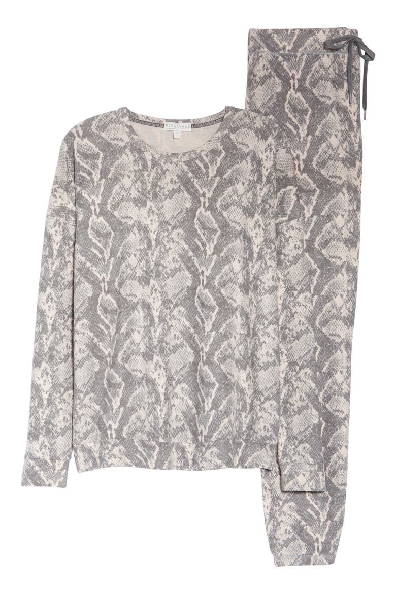 Animal Instinct Pajamas, Alternate, color, BLUSH