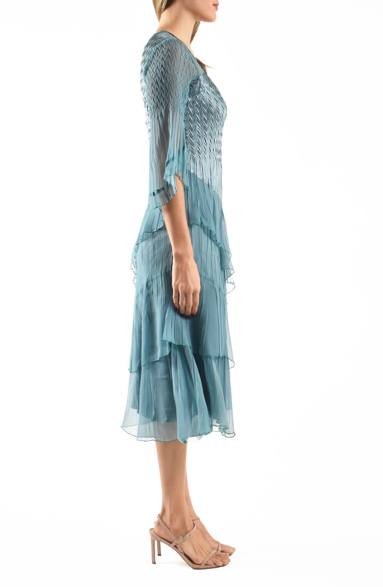 Komarov Ruffle Cocktail Dress, Alternate, color,