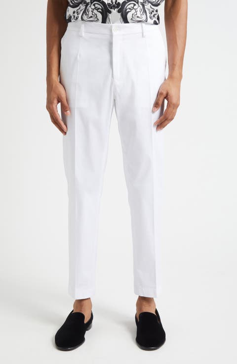 Cotton Stretch Gabardine Trousers