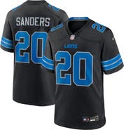 Nike Men's Nike Barry Sanders Black Detroit Lions 2nd Alternate Retired Player Game Jersey