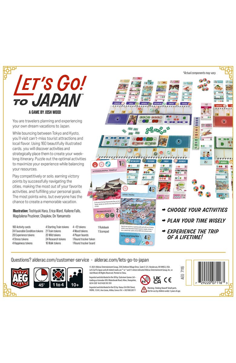 AEG Let's Go! To Japan Strategy Card Game, Alternate, color, 