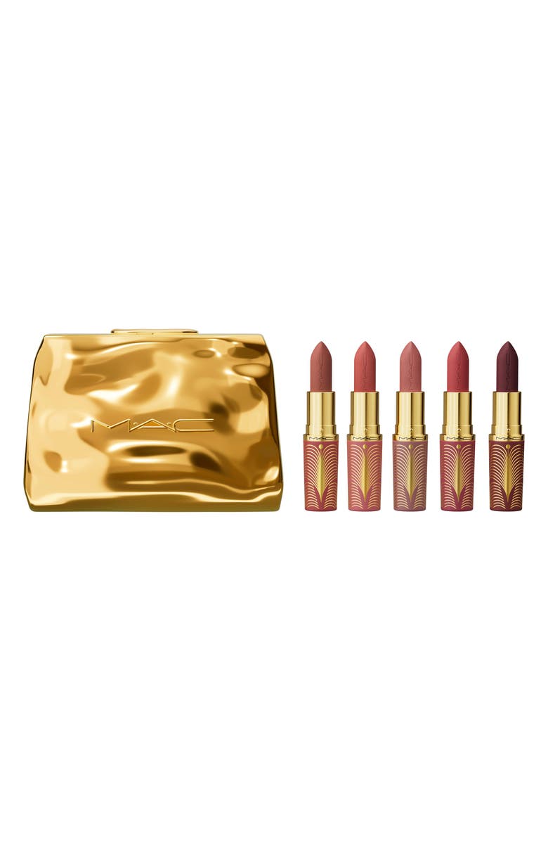 MAC Cosmetics 5-Piece Gold Standard MACximal Silky Matte Lipstick Gift Set (Limited Edition) $125 Value, Main, color, 