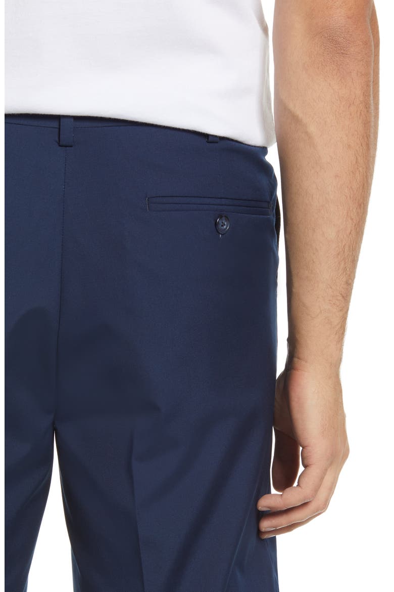 Prime Flat Front Poplin Shorts, Alternate, color, NAVY