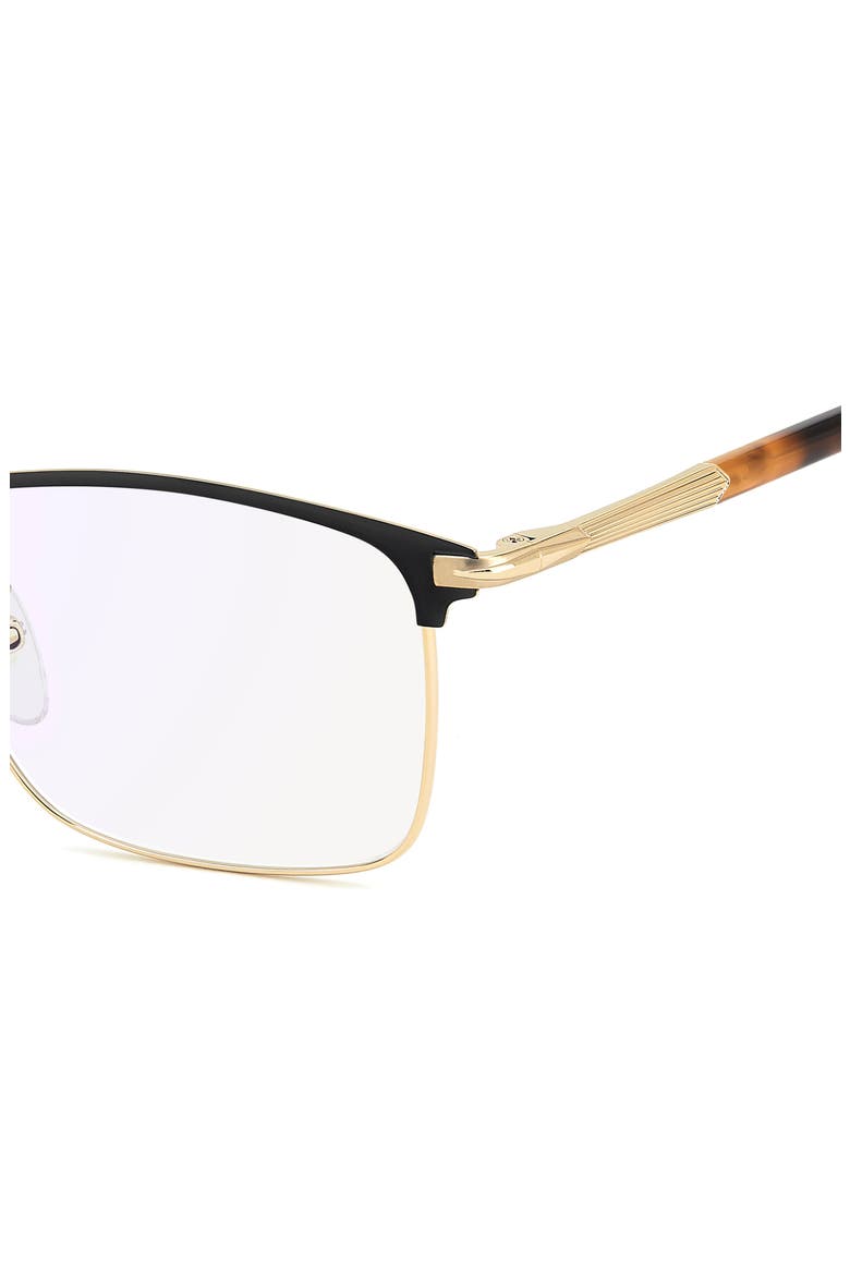 54mm Rectangular Optical Glasses, Alternate, color, MATTE BLACK GOLD/ BLUE SP