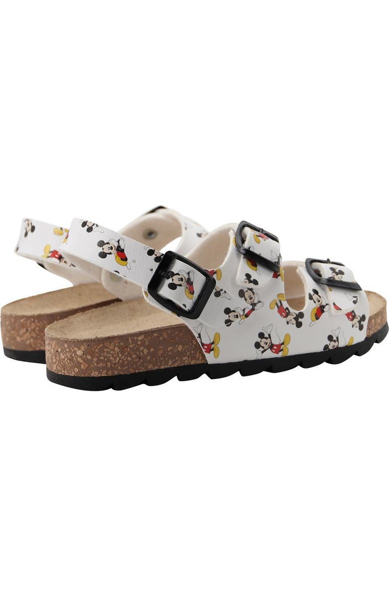 Master of Arts All Over Mickey Print Sandals, Alternate, color, White