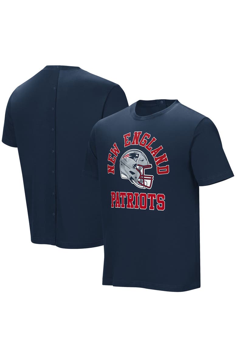 Men's  Navy New England Patriots Field Goal Assisted T-Shirt, Main, color, Navy