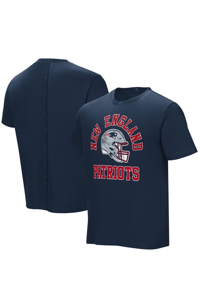 NFL Men's Navy New England Patriots Field Goal Assisted T-Shirt, Main, color, Navy