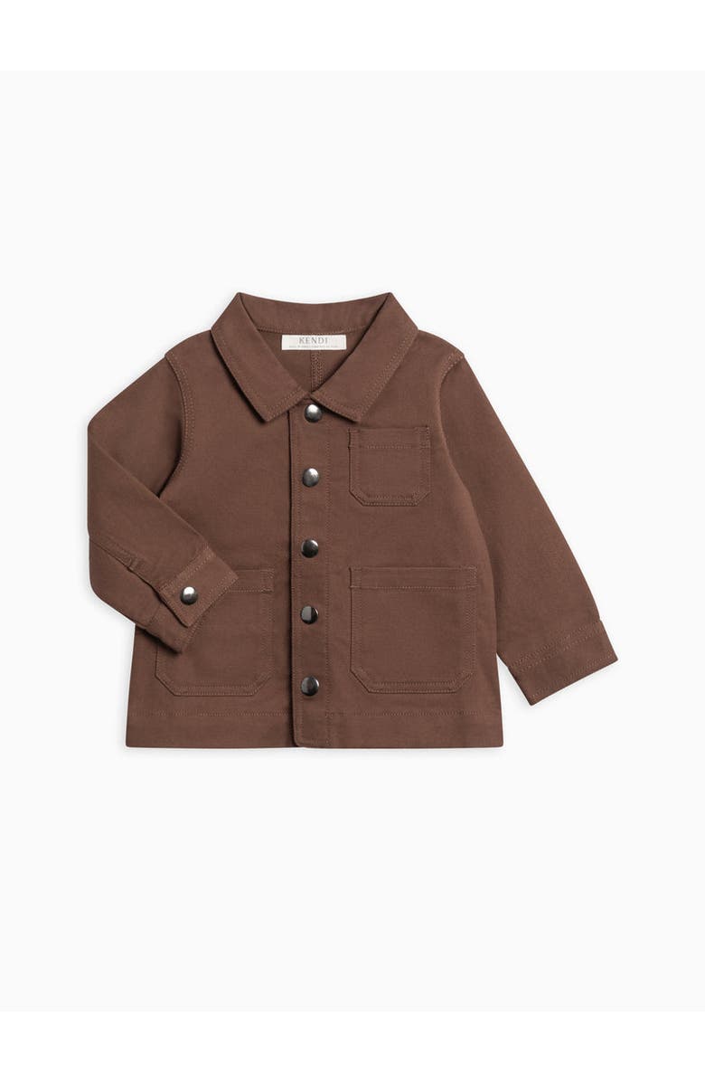 Kendi Denver Twill Chore Jacket, Main, color, Chestnut