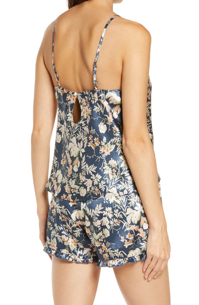 Nordstrom Short Silk Pajamas, Alternate, color,