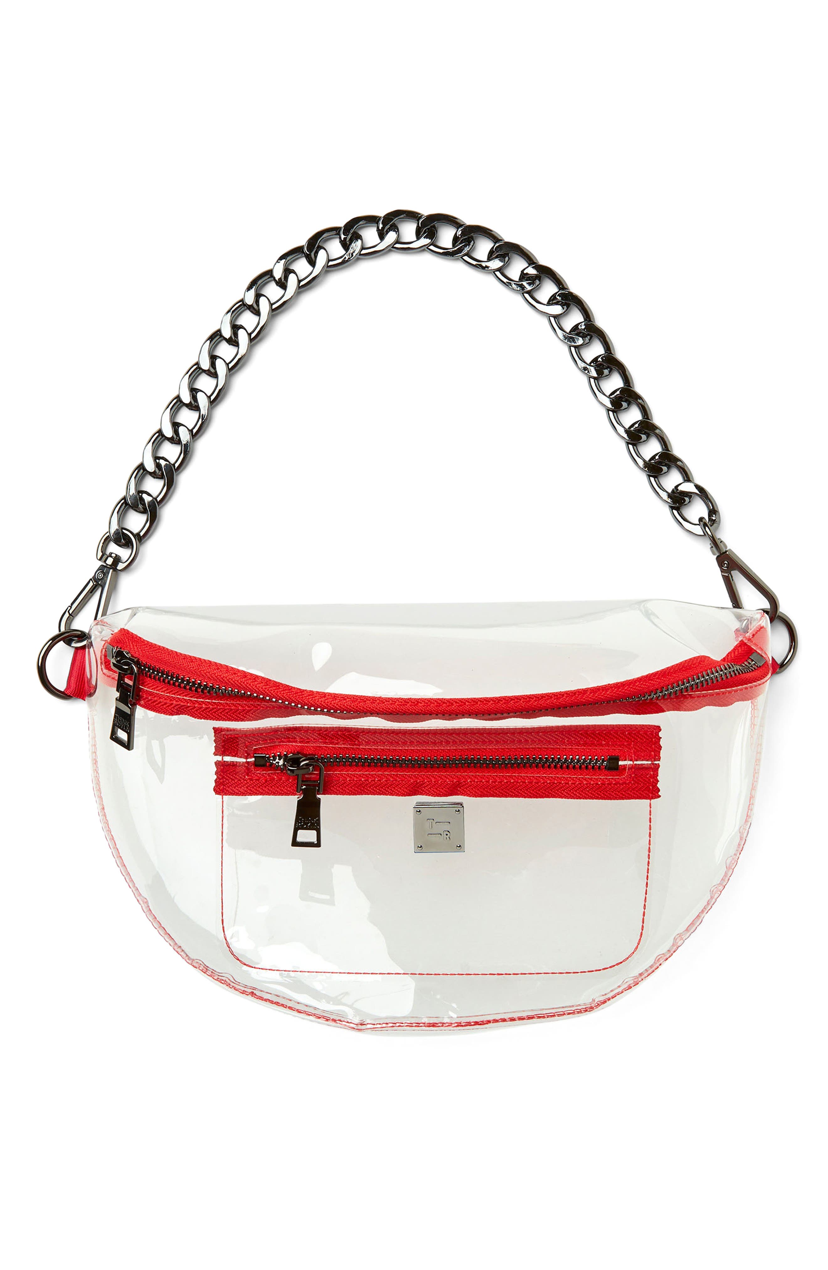 THINK ROYLN Clear Stadium Crossbody Bag, Alternate, color, Clear Soft Pvc Kansas
