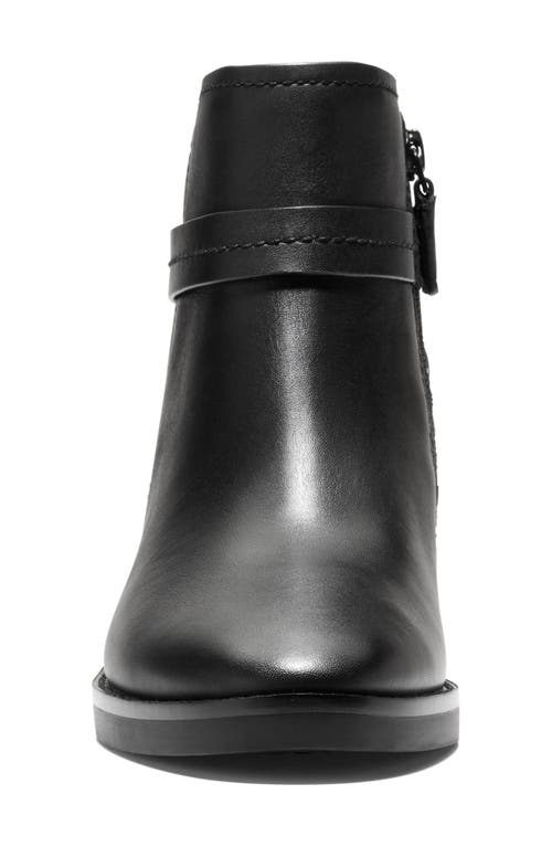 Cole Haan Rosalyn Waterproof Ankle Strap Bootie In Black