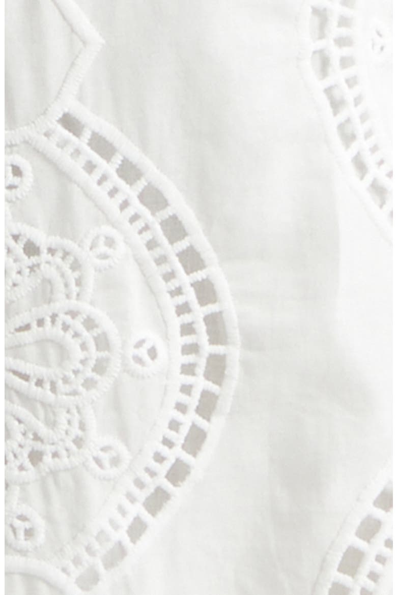 A Tiled Wonderland Eyelet Tie Waist Shirtdress, Alternate, color, A TILED WONDERLAND