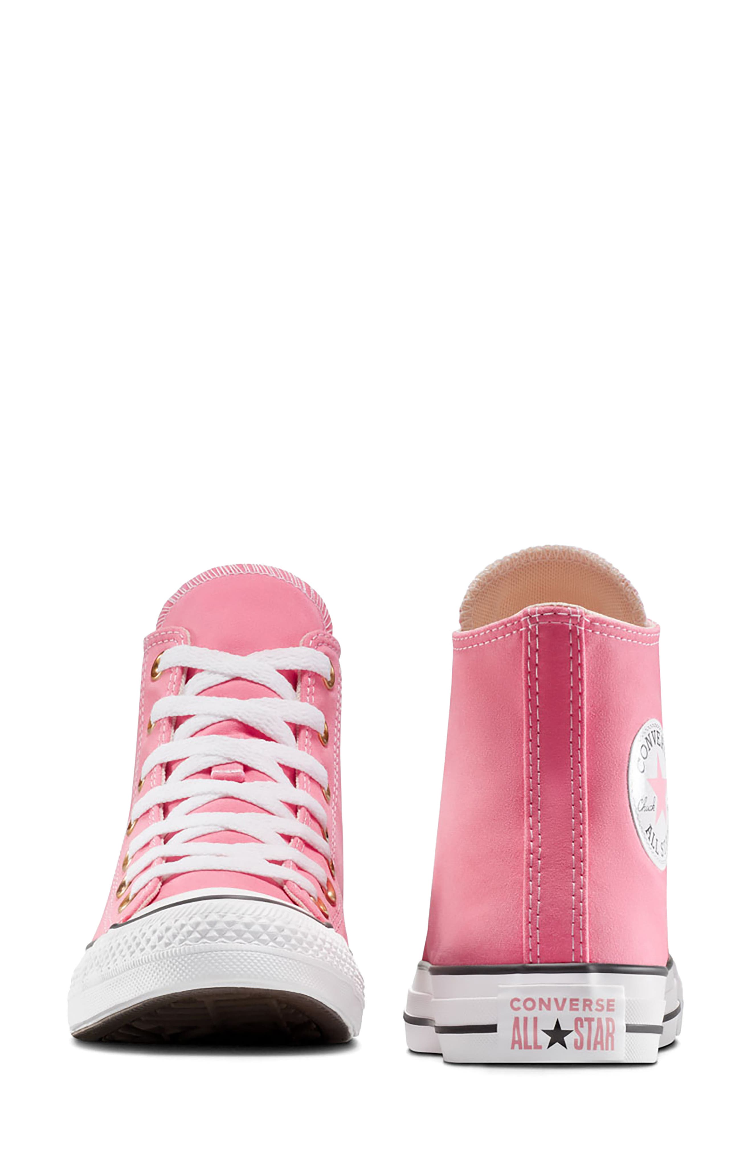 Converse Chuck Taylor<sup>®</sup> All Star<sup>®</sup> Lift High Top Sneaker, Alternate, color, Watermelon Pink/ White/ Gold
