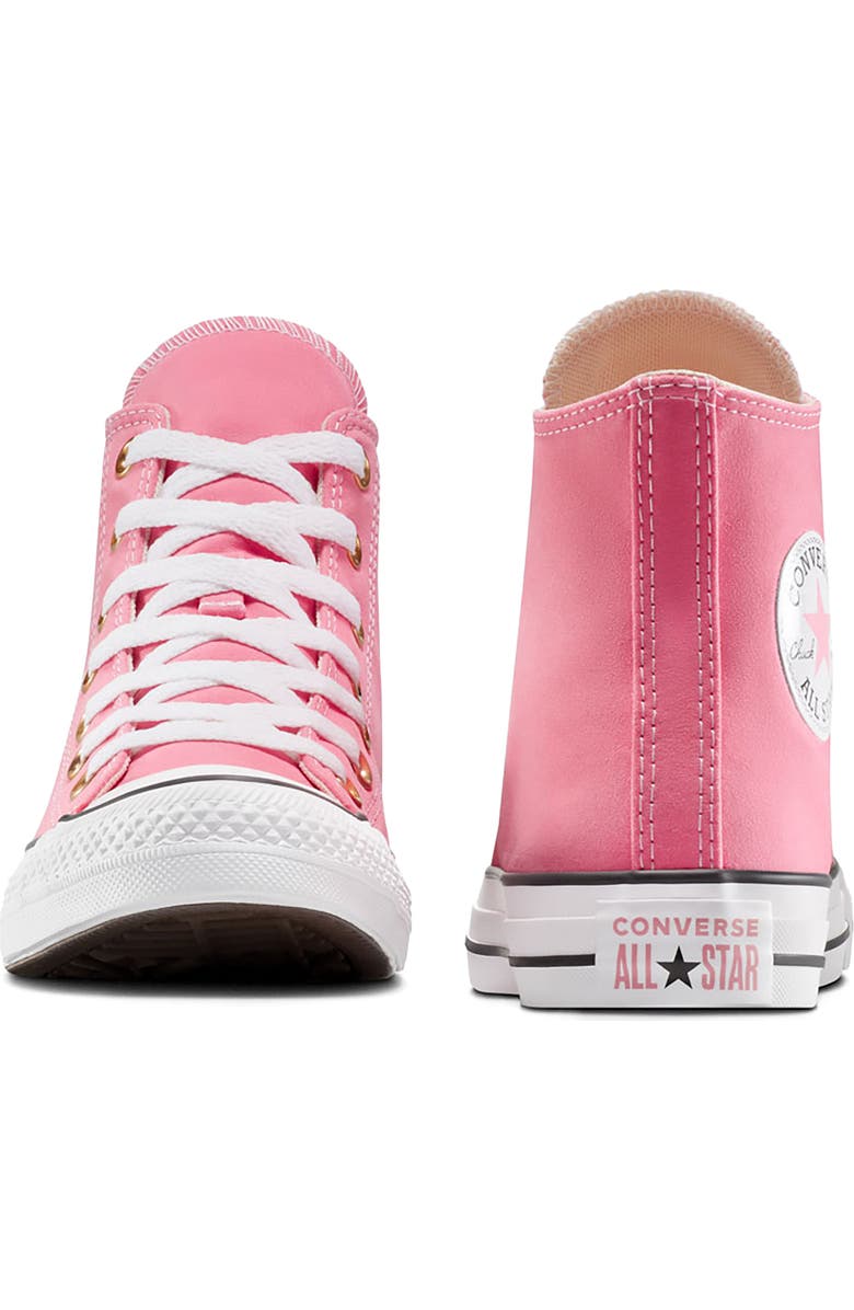Converse Chuck Taylor<sup>®</sup> All Star<sup>®</sup> Lift High Top Sneaker, Alternate, color, Watermelon Pink/ White/ Gold
