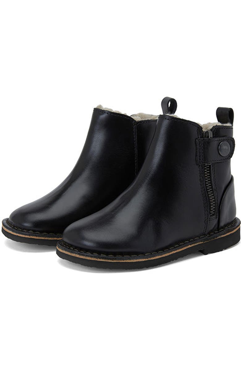 Young Soles Winston Wool Kids Ankle Bootking Boot, Main, color, Black