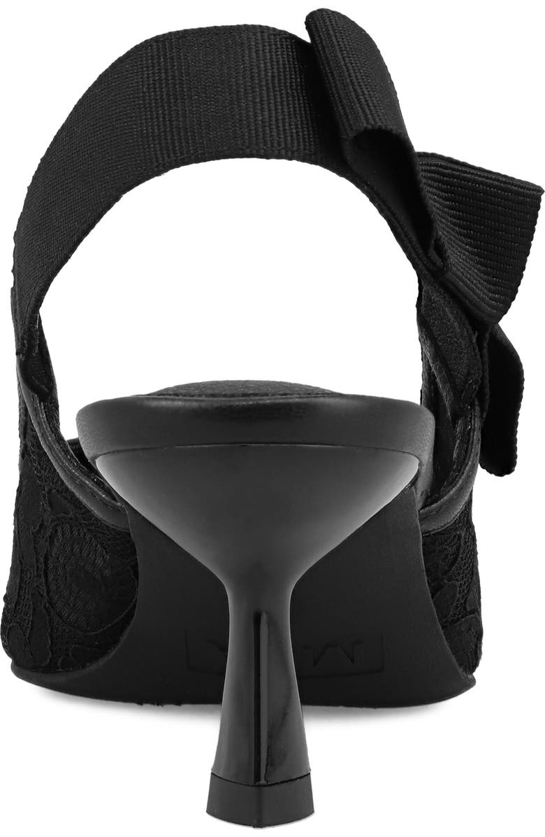 MIA Naida Slingback Pointed Toe Pump, Alternate, color, Black