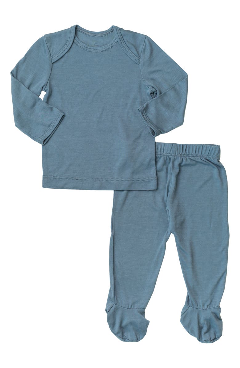 Solly Baby Sleeper Cerulean Fitted Two-Piece Pajamas, Main, color,