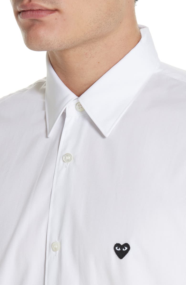 Comme des Garçons PLAY Appliqué Oxford Shirt, Alternate, color,