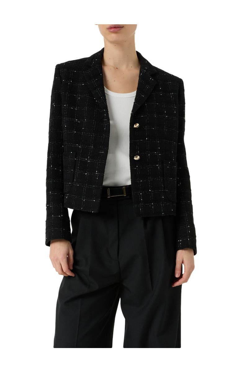 GERARD DAREL Tiana Single Breasted Tailored Blazer, Alternate, color, Black