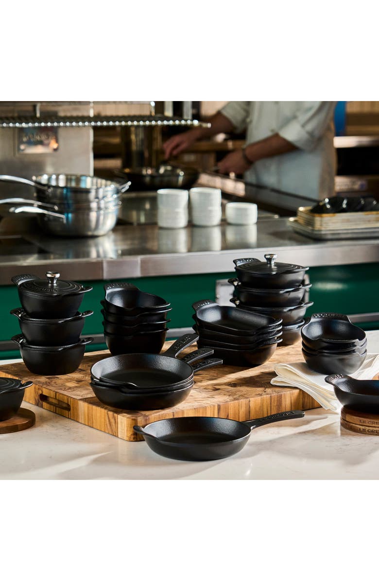 Le Creuset Gourmand Set of 4 1/3-Quart Enamel Cast Iron Rectangular Baker, Alternate, color, Matte Black