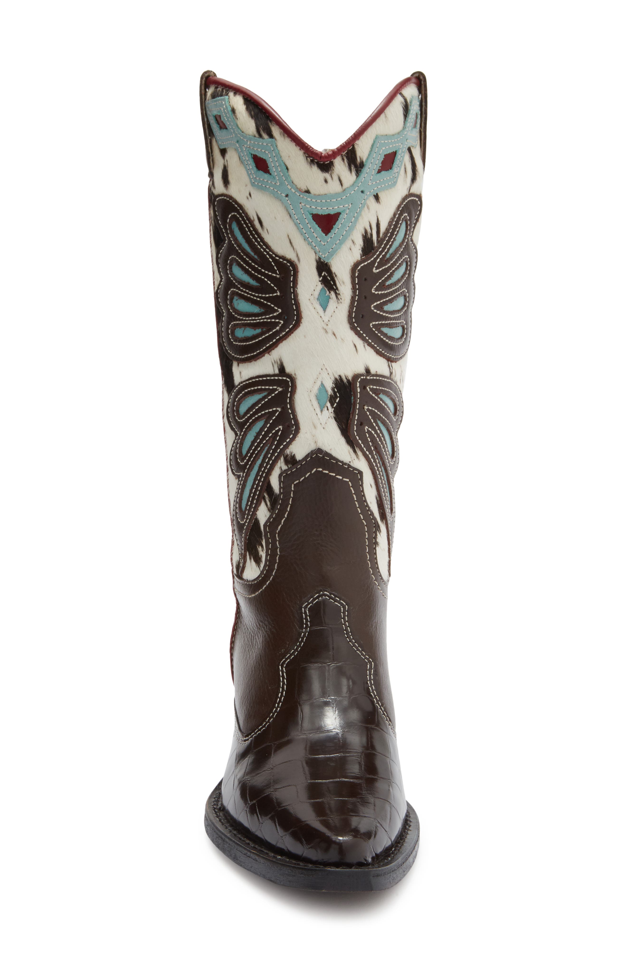 Steve Madden Arroyo Western Boot, Alternate, color, Blue Multi