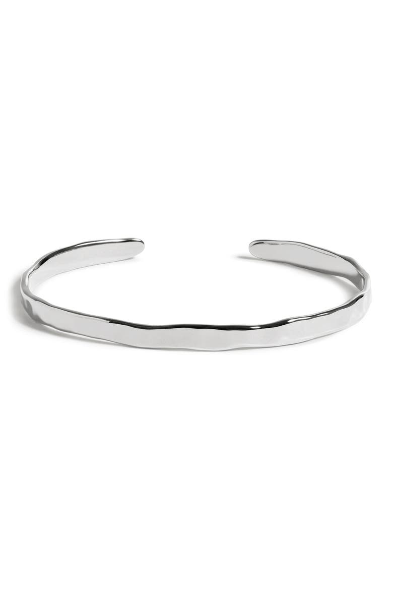 Siren Muse Slim Cuff Bracelet, Main, color, STERLING SILVER