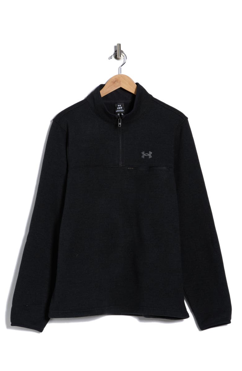 Under Armour Specialist Quarter Zip Sweatshirt, Main, color, Black