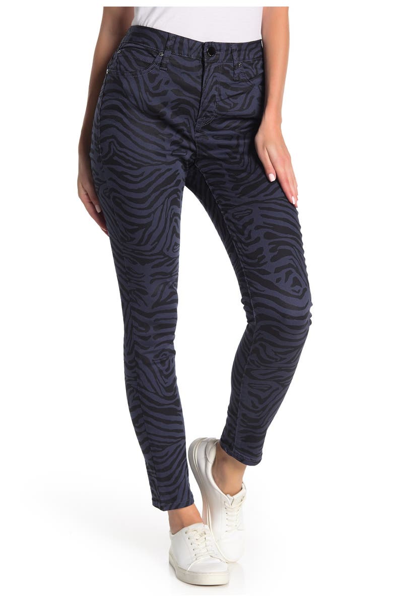 Seven7 High Rise Leopard Print Skinny Jeans, Main, color,