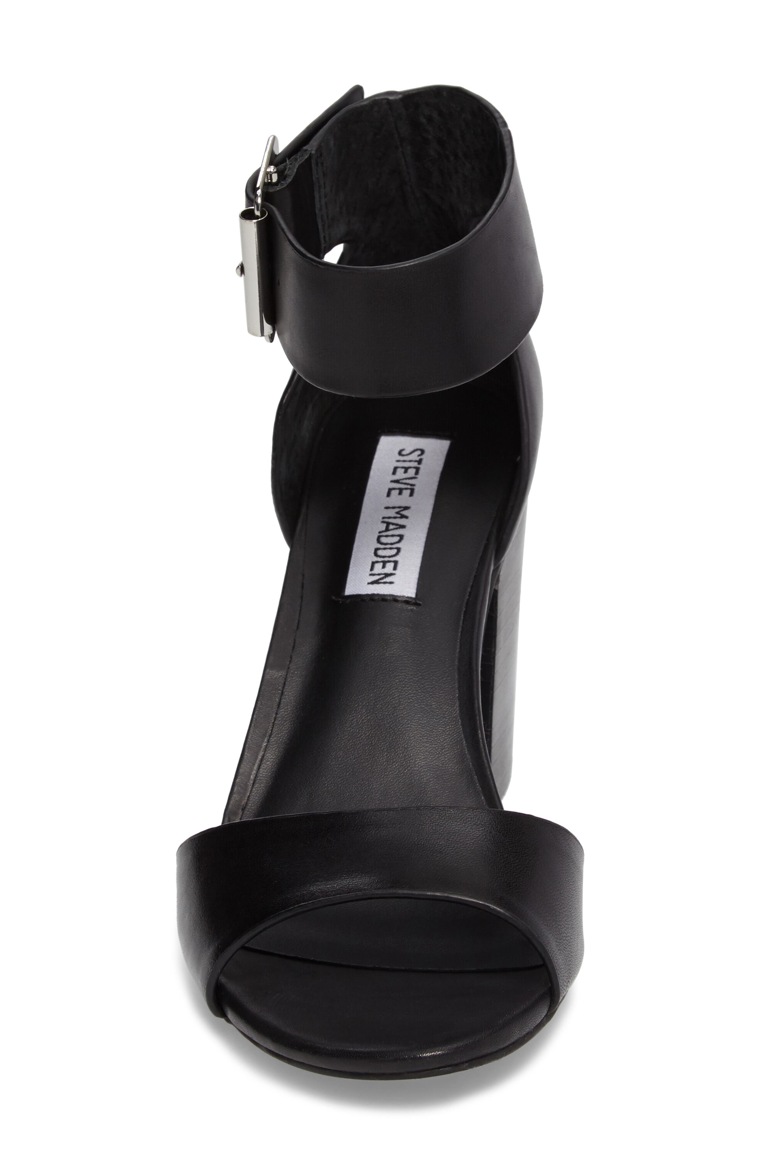 Gerard Block Heel Sandal, Alternate, color, BLACK LEATHER