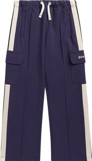 Palm Angels Kids' New Track Loose Fit Cargo Pants