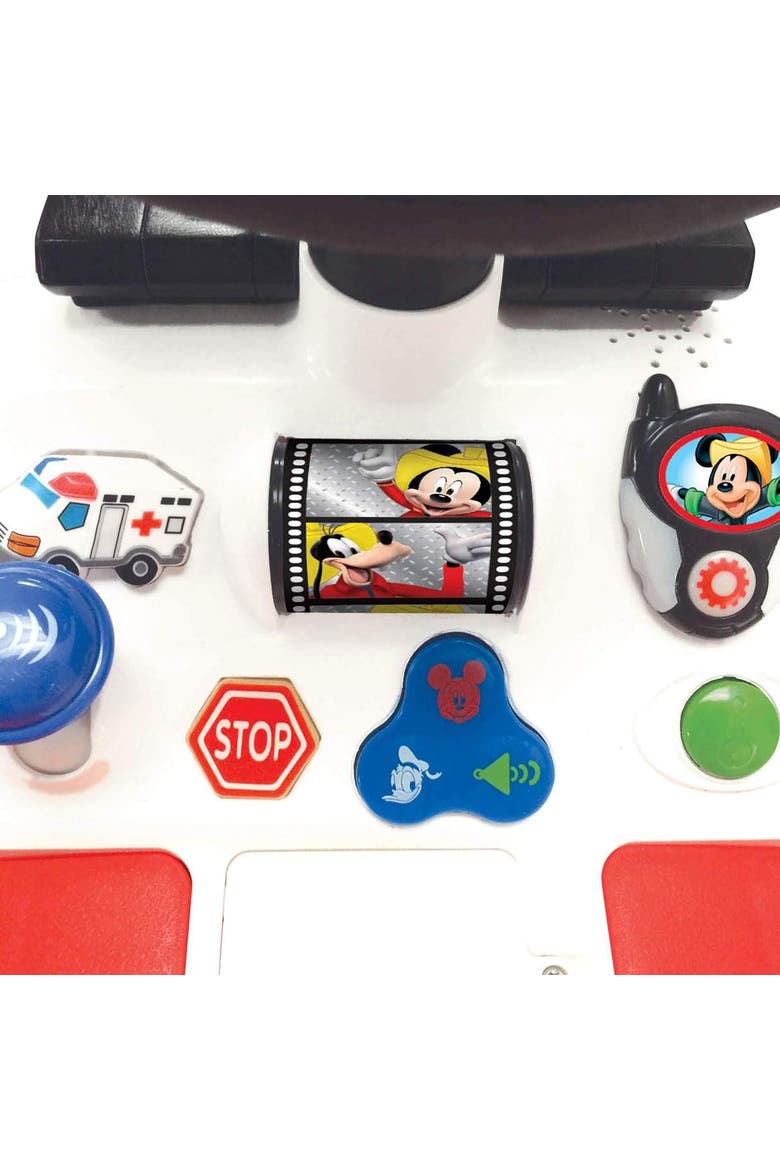 Disney Mickey Mouse Activity Fire Truck Light & Sound Rideon, Alternate, color, Multicolored