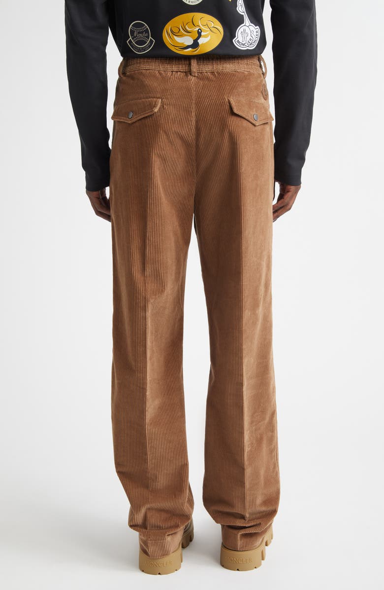 Moncler Corduroy Trousers, Alternate, color, Brown